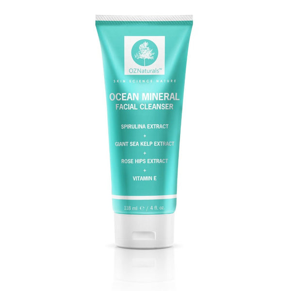 OZNaturals Facial Cleanser - This Natural Face Wash Is A Superior Cleanser That Deep Cleans & Unclogs Pores With Ocean Minerals, Vitamin E and Rose Hip Oil For That Healthy, Youthful Glow!