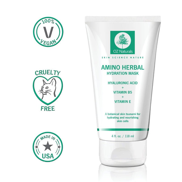 OZNaturals Facial Mask - This Moisturizing Face Mask Contains Rosehip Oil, Pro Vitamin B5 & Amino Acids - This Anti Aging Mask Deeply Hydrates Dry Skin For A Healthy Youthful Glow!