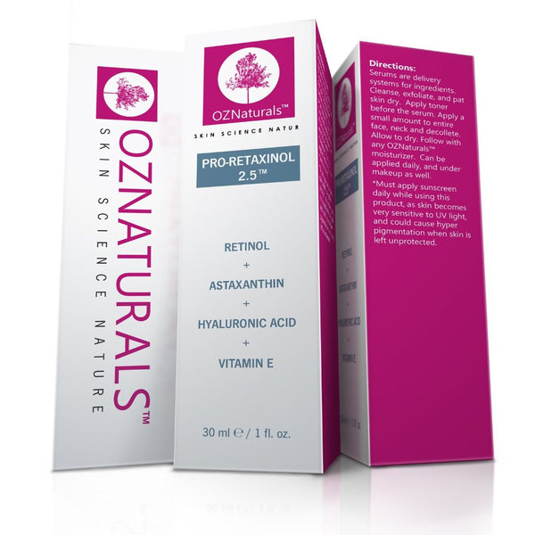 OZNaturals Retinol Serum - The Most Effective Anti Wrinkle, Anti Aging Serum Contains Professional Strength Retinol + Astaxanthin + Vitamin E. Get The Dramatic Youthful Results You've Been Looking For!