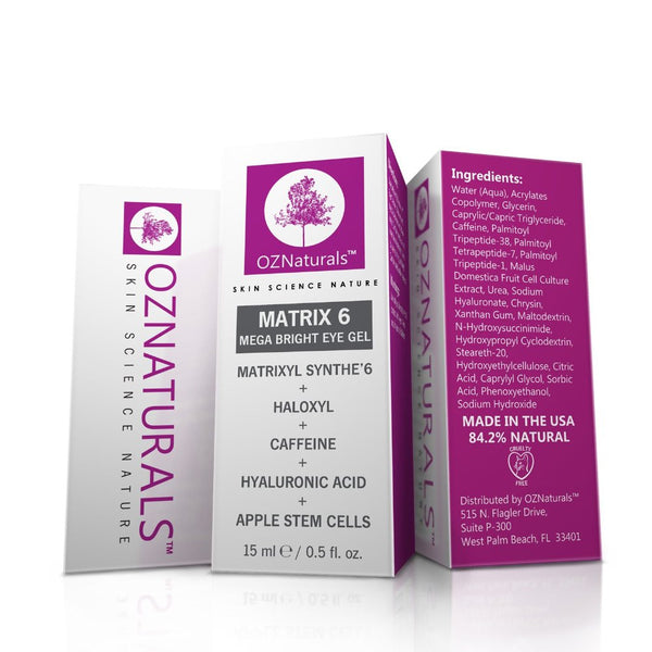 OZNaturals Eye Gel For Wrinkles, Dark Circles & Puffiness - The Most Effective Anti Aging Eye Cream With Hyaluronic Acid For Moisturizing & Brightening Your Tired Eyes.  Get Your Youthful Glow Back!