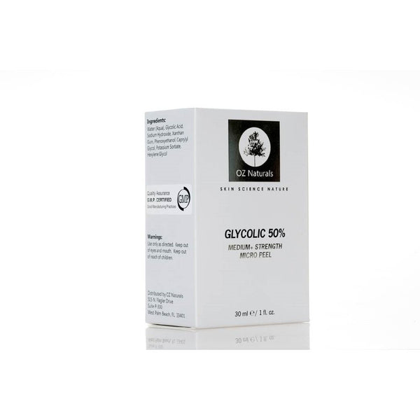 OZ Naturals Face Peel Contains 50% Glycolic Acid - This Micro Chemical Peel Helps Dissolve Dead Skin Cells, Clear Blocked Pores, Fade Dark Spots & Decrease Fine Lines For A Healthy Youthful Glow!