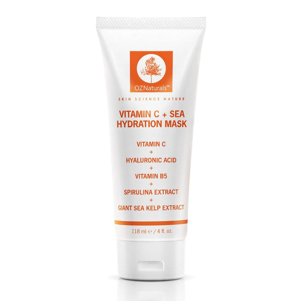 OZ Naturals Vitamin C Face Mask - This Anti Aging Anti Wrinkle Powerhouse Is Guaranteed To Provide You With That Healthy Youthful Glow! Helps To minimize Pores and Fine Lines and Wrinkles.